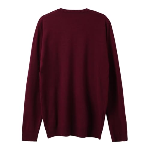 Mens V-Neck Sweaters Long Sleeve Pullover Sweater with Rib Knit Edge Fall Winter Knitwear Classic Basic Top4
