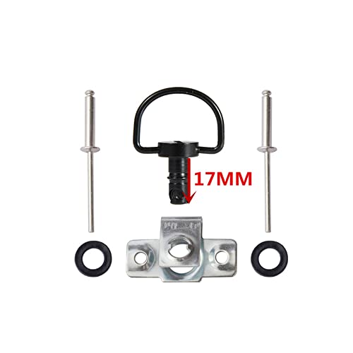 Attaches rapides 17mm moto de course D-Ring quart de tour de qualité