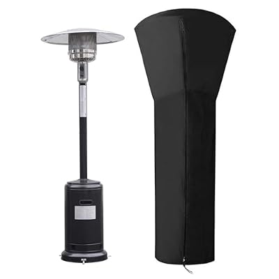 Patio Heater Cover, Gas Heater Protector Outdoor Furniture Cover with Zipper Oxford Cloth Furniture Protector for Outdoor Garden Patio Yard
