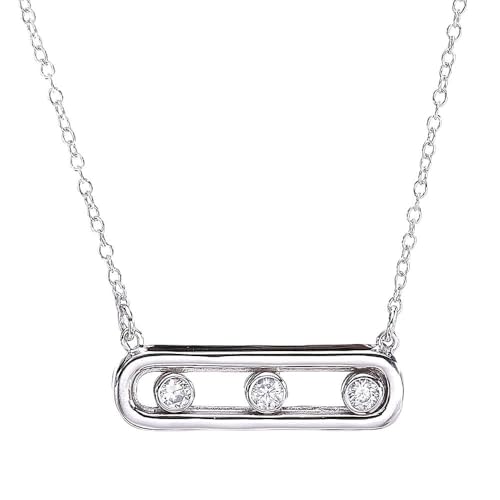 Colliers pour femmes anti-allergie avec pendentif pierre mobile confort garanti