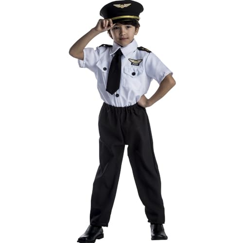 Dress Up America Boy's Deluxe Childrens Pilot Costume Set For children (pack of 1)