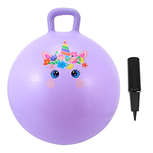 Abaodam Bola de salto inflable de la tolva de la bola animosa de la bola con la manija Hoppity Hop Ball Juguetes para niños pequeños