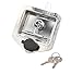 Mytee Products (4 Pack) T-Handle Tool Box Lock Rv Door Latch with Two Keys Stainless Steel Polished NOT KEYED Alike