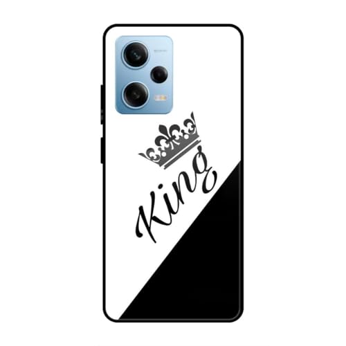 Image of SmashItUp King | Boy Design | Couple Designer Printed TPU Metal Case Mobile Back Cover for Redmi Note 12 Pro 5G