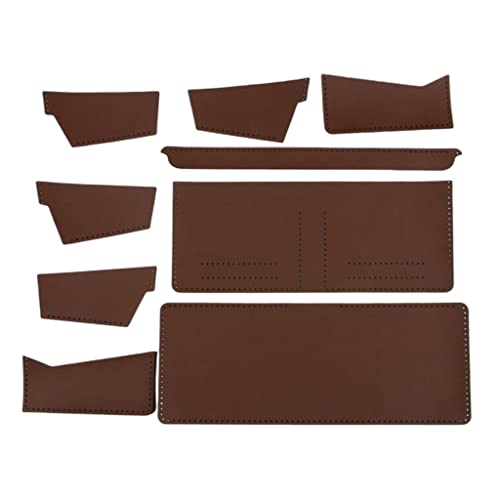 DIY Leather Wallet Kit - to Make Men Bifold Business Leather Wallet ID Holder Purse Pockets, Brown