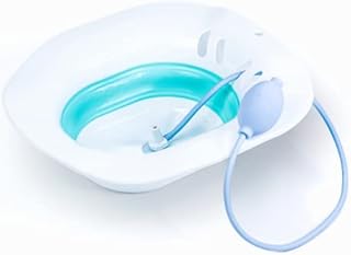 Foldable Sitz Bath for Hemorrhoids - Sitz Bath for Postpartum Care - Sitz Bath for Toilet Seat, Yoni Steam Seat for Women, Post Pregnancy Perineum Relief Treatment, Sitz Baths for Toilet