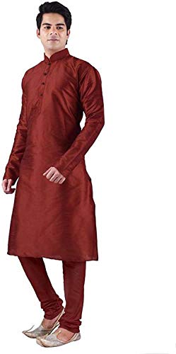 Image of Silk Blend Men's Kurta Pyjama Set /Kurta Pajama for Men