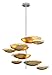 Corbett Lighting 255-78 Libra Pendant, 8-Light, Silver Leaf