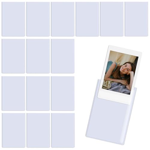Yuqilin 15 Pièces Cadre Magnetique 3 Pouces Mini Cadre Photo Magnetique Frigo Transparent Magnetic Photo Frames for Fridge Aucun Perçage Requis pour Photos...