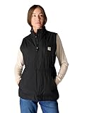 Carhartt Women's Rain Defender Relaxed Fit Lightweight Insulated Mock-Neck Vest, Black, Small