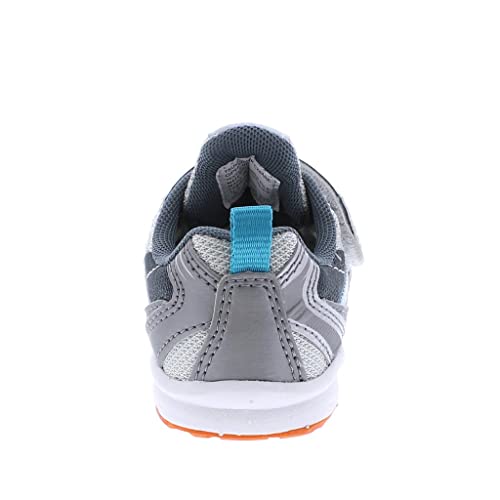 TSUKIHOSHI Storm Kids Shoes - Strap-Closure Machine-Washable Kids and Toddler Shoes with Wide Toe Box & Slip-Resistant, Non-Marking Outsoles, Silver/Gray - 1 Little Kid (4-8 Years)2