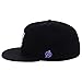 Marvel Black Panther Metal Logo Fitted Flat Bill Cap, Black/Blue 7 1/4