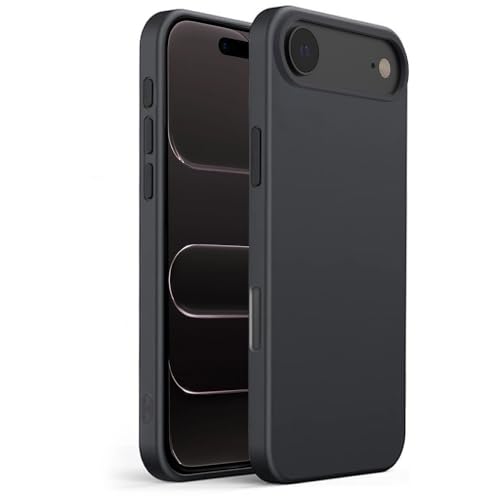 gueche Case for iphone 17 air Cover, Premium Flexible Thin Cover Shock Proof with Drop Protection Coque Funda compatible with iphone 17 air Basic Phone Case Hülle - Black
