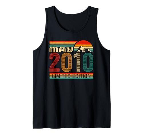 May 2010 Limited Edition Classic 2010 Year Vintage Birthday Camiseta sin Mangas