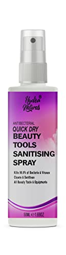 Makeup Tools Cleaner Spray Quick Dry, Derma Roller Disinfectant Steriliser Kills 99.9% of Bacteria, Cosmetic Brush Make Up Remover Skin Needling Rollers & Micro Needling Antibacterial, Antifungal 50ml