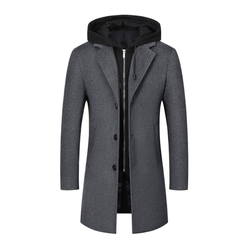 Veste de transition pour homme manteau court en laine et tweed