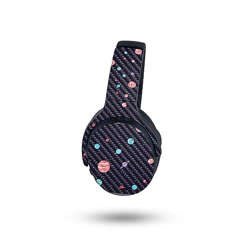 Image of MightySkins Carbon Fiber Skin Compatible with Skullcandy Crusher ANC 2 - Bright Night Sky | Protective, Durable Textured Carbon Fiber Finish | Easy to Apply