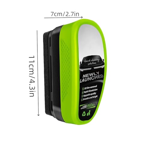 Clear Vision Car Glass Cleaner, Car Window Cleaner, Clearvision Glass Cleaners, Automotive Oil Film Cleaning Brush, Cars Windscreen Cleaners for Glass Board Windshield Remove Stain (3) - Image 2