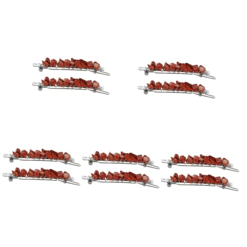 Pinces cheveux femmes pierres naturelles colorées VICASKY lot de 10 barrettes élégantes résistantes