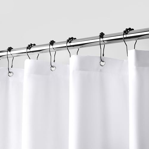 downluxe Waterproof Fabric Shower Curtain Liner, Soft Cloth Shower Liner with 3 Magnets, Machine...