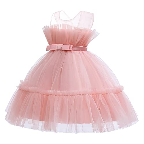 6M-9T Infant Baby Girls Ruffle Ball Gown Party Pageant Lace Dresses2