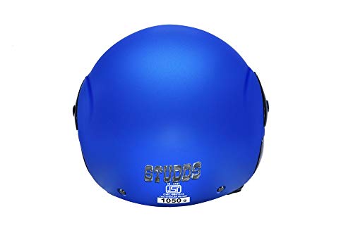 Image of STUDDS EPS CUB Open Face Helmet (Flame Blue, M)