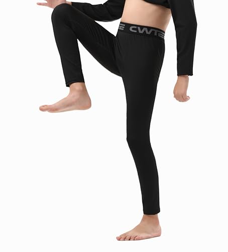 Boy's Compression Pants Full Length Athletic Leggings 1 or 3 Pack Running Hockey Baselayer Tights 6