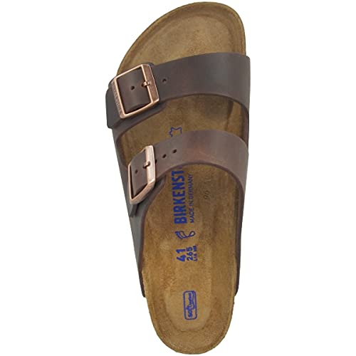 Image of Birkenstock Arizona Mules /Clogs Men Brown Mules Shoes, Habana, 8 US