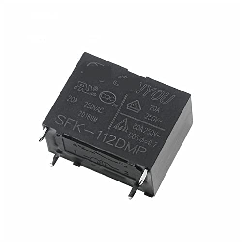 SFK-112DMP relé de 12V y 20A pack de 5 unidades de 4 pines para placas electrónicas
