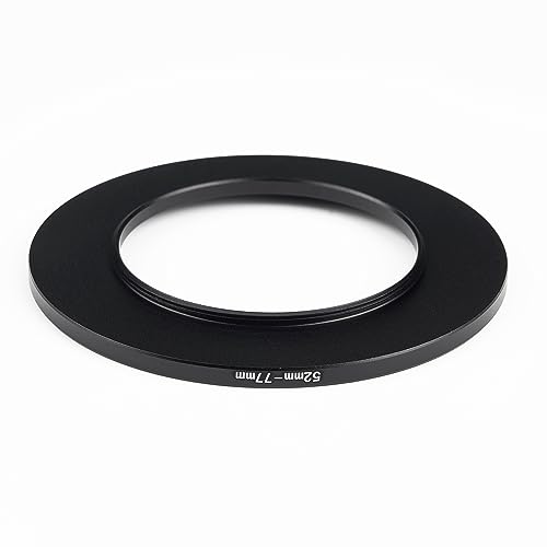 Image of 52mm to 77mm Step-Up Ring Filter Adapter,for All Brands UV ND CPL, Metal Ring Step-Up Rings Adapter Filter (52mm-77mm)