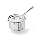 All-Clad 6204 SS Copper Core 5-Ply Bonded Dishwasher Safe Saucepan with Lid/Cookware,  4-Quart, Silver