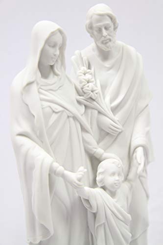 Estatua Religiosa Sagrada Familia 12" Mármol miniatura 5