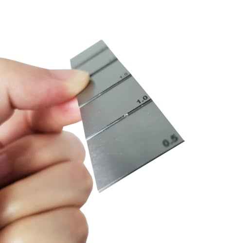 Bloque de calibración para medidor ultrasónico de espesores, bloque de prueba de 5 escalones en acero al carbono 1018 con espesores de 0.5 mm, 1.0 mm, 1.5 mm, 2.0 mm y 2.5 mm miniatura 4