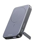 UGREEN Nexode Wireless Powerbank 10000mAh Magnetische Power Bank mit USB-C Schnellladefunktion, Kabellose Externer Akku mit Ständer kompatibel mit iPhone 15 Pro Max/Pro/15/14 Pro Max/13/12