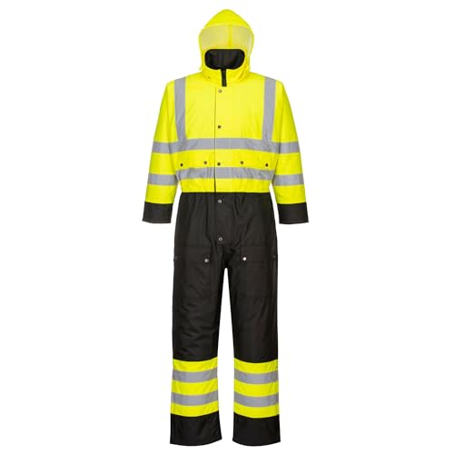 Combinaison de travail haute visibilité imperméable avec doublure thermique