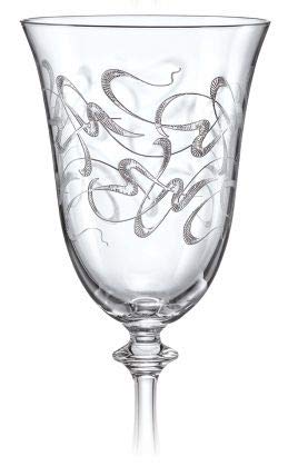 Bohemia Rotweingläser Kristall Model Royal Ge 350 ml 6er Set Einheitliches Ornament