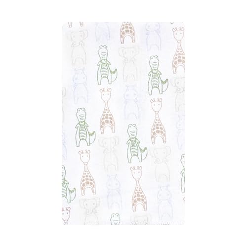 Image of Hudson Baby Cotton Flannel Burp Cloths 10-Pack, Modern Safari Friends, One Size