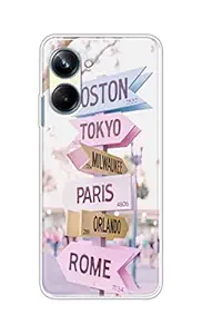 The Little Shop Designer Printed Soft Silicon Back Cover for Realme 10 Pro (UK Signboard)