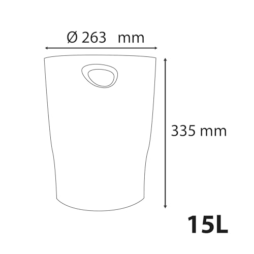 Exacompta 1 Papierkorb ECOBIN BeeBlue Safran – Ansicht 5