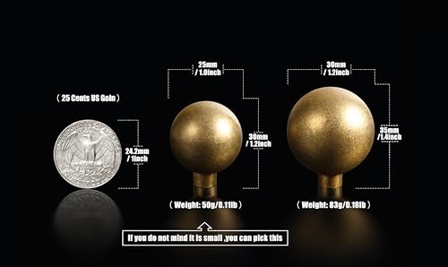 Image of Goo-Ki 25MM(1 Inch) Antique Brass Cabinet Knob,Retro Cabinet Pulls with Zinc Alloy Material, Delicate Knob for Dresser, Drawer,Wardrobe Cabinet,6 Pack