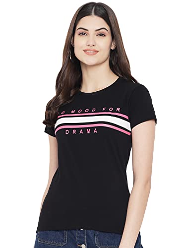 Image of Preneum Women's Letter Print Regular Fit T-Shirt