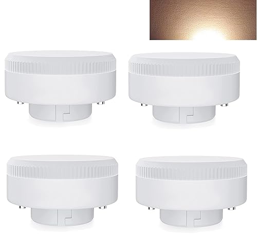 10W GX53 Lampadina LED 1000 lumen Lampadine rotonde, Sostituisce GX53 alogena o CFL 100W Risparmio energetico Sotto il mobile Illuminazione per armadi per la cucina Non dimmerabile ( Color : Warm Whit