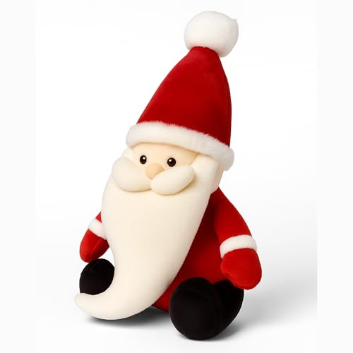 Image of Santa Claus Soft Toy 30cm | Plush Santa Claus Soft Toy | Stuffed Santa Clause | Perfect for Holiday Decor and Christmas Gifting (30cm)