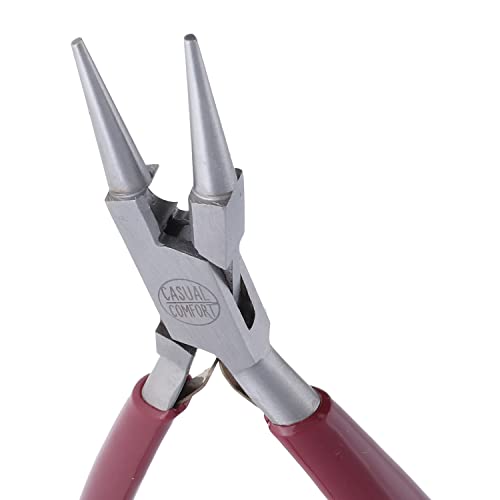 The Beadsmith Rosary Pliers, Casual Comfort Series, 6 inches (152mm), Polished Steel Head