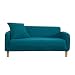 Sofa Schonbezug Gestrickt Gepolstert Sofabezug Modern Minimalistisch Design Sofabezug Vollbezug Vollsofa Einteilige Kissen Sofa Schonbezug Möbel Protector Home Decoration (Sessel, Cyan)