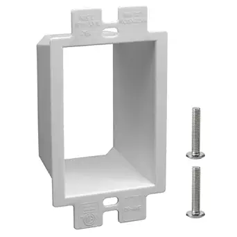 1-Gang BE1 Non-Metallic Electrical Power Outlet Box Extender(ETL Listed),Outlet Box Extender for Power Switch Receptacles Accessories,Fire Rated for 2 Hours,1-Pack