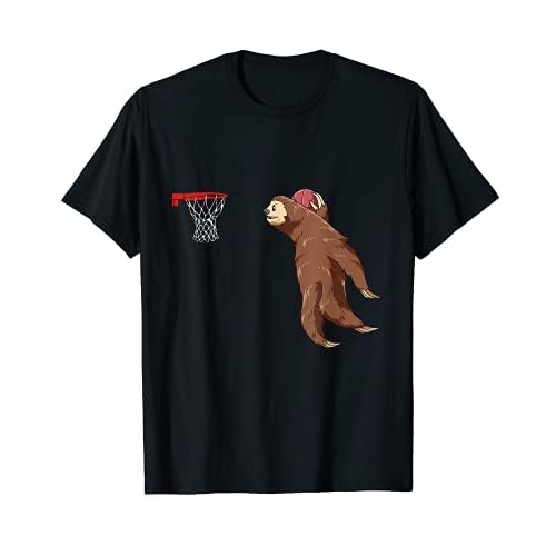 Sloth Slam Dunk - Regalo de pelota de calle y baloncesto Camiseta