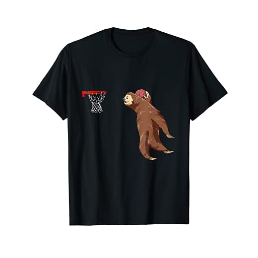 Sloth Slam Dunk - Regalo de pelota de calle y baloncesto Camiseta
