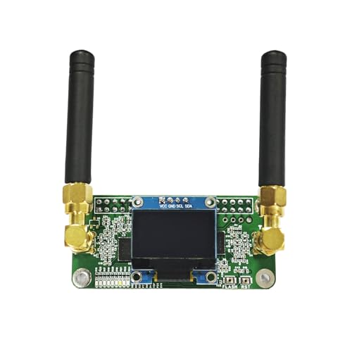 Image of AURSINC Mini MMDVM Duplex Hotspot Board with Antenna, UHF (433-900MHz) VHF (144-146MHz) Dual Band, Supports P25 DMR YSF DSTAR NXDN POCSAG, Compatible with Raspberry Pi-Zero W /3 /3B /3B+ /4 (with OLED)