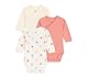 Petit Bateau Unisex Baby A0CB8 Langarm-Bodys zur Geburt, Variante 2, Frühgeborenes (3er Pack)
